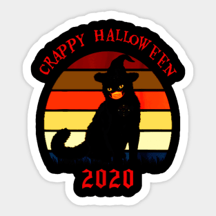 Crappy Halloween 2020 Pumpkin With Mask Sticker